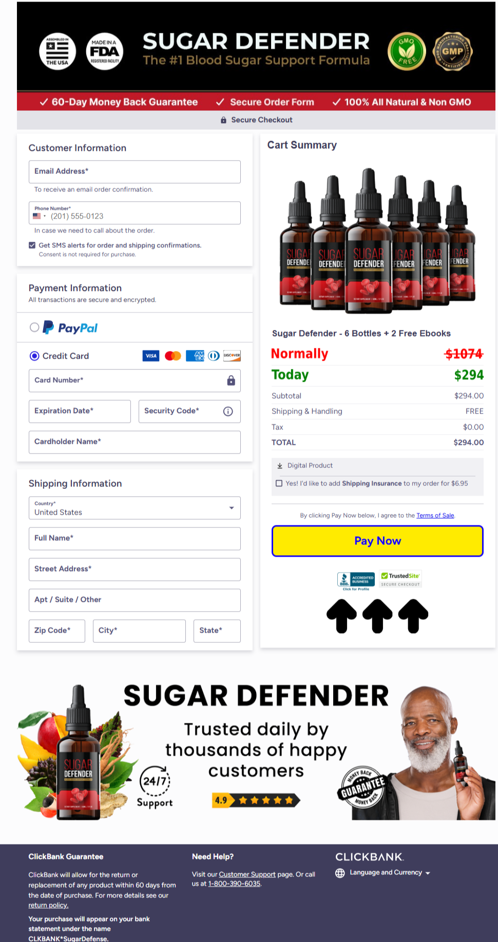 Sugar Defender Official Website Secure Order Page