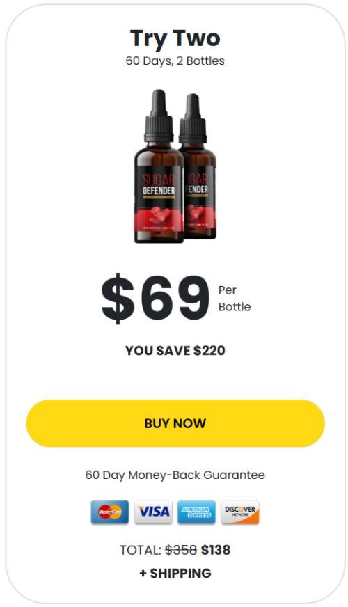 SugarDefender Buy 2 Bottle